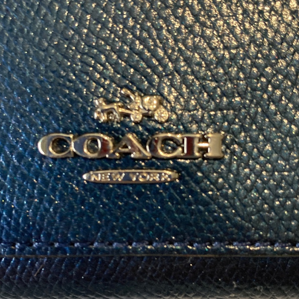 Coach Midnight Blue Leather Wallet Excellent Condition, Genuine Leather - Picture 4 of 11